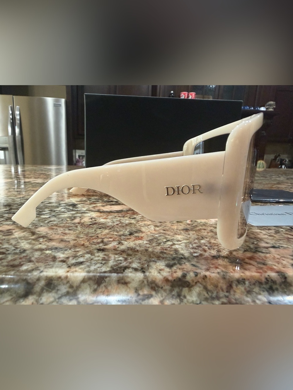 Dior Light Pink Oversized Shield Sunglasses By John Galliano - Picture 2 of 10